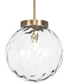 Gaia 1 Light Watered Glass Pendant