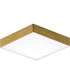 Trim 4.5 inch SQ LED Flush Mount 3000K Satin Brass