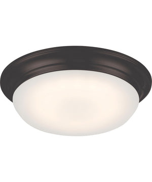 11"W Libby 1-Light LED Close-to-Ceiling Mahogany Bronze