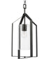 Vertex 1-Light Clear Glass Contemporary Foyer Light Matte Black