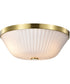 Royale 3-Light Close-to-Ceiling Burnished Brass