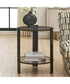 Hanson Bronze & Dark Glass Side Table