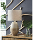 Linas Metal Table Lamp Cream/Beige