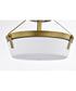 Rowen 3-Light Close-to-Ceiling Natural Brass