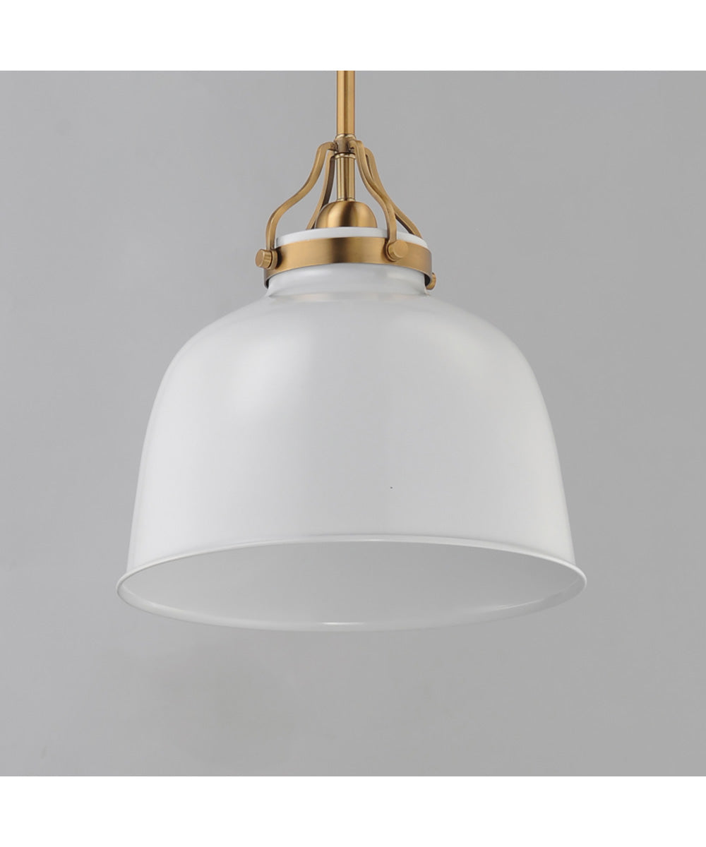 Hollis 12 inch Pendant Natural Aged Brass