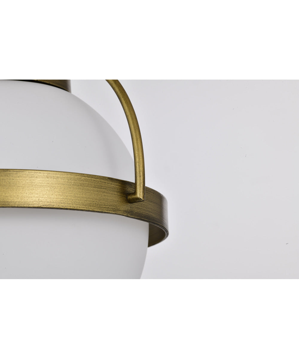 Lakeshore 1-Light Pendant Natural Brass