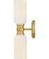 Naomi 2-Light Medium Two Light Sconce in Lacquered Brass