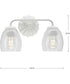 Quillan 2-Light Transitional Bath & Vanity Light White Plaster