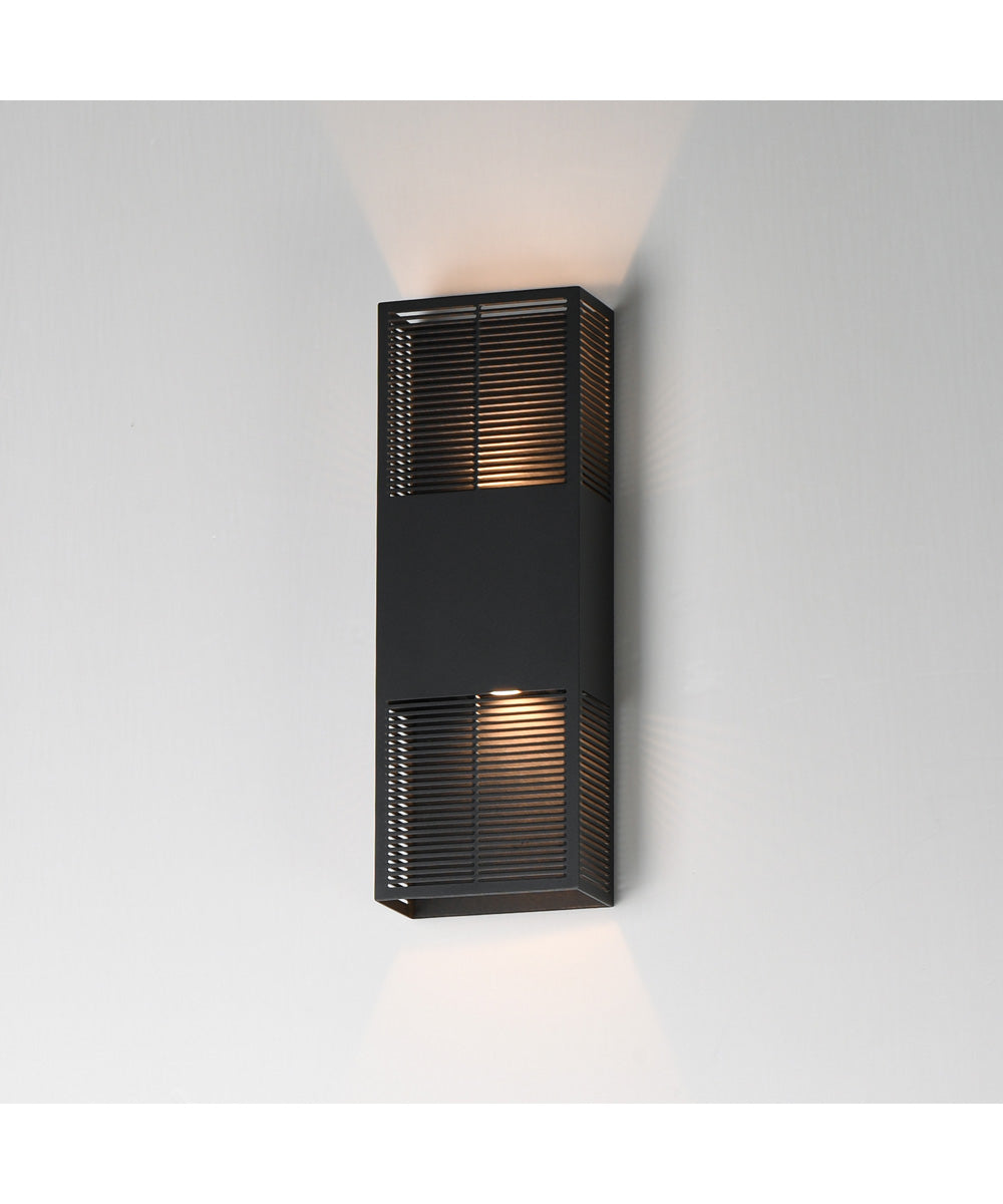Grate 18 inch LED Outdoor Wall Sconce Black