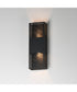 Grate 18 inch LED Outdoor Wall Sconce Black
