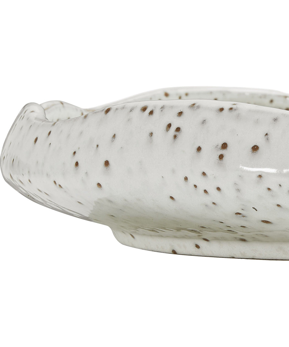 Stardust Ripple Indoor-Outdoor White Bowl