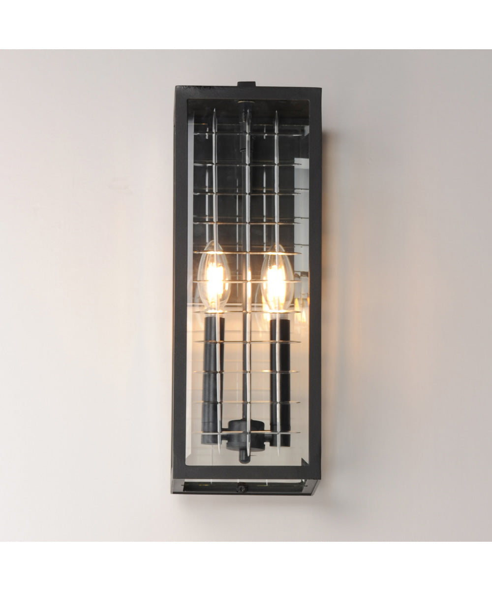Magnus 2-Light Outdoor Wall Sconce Black