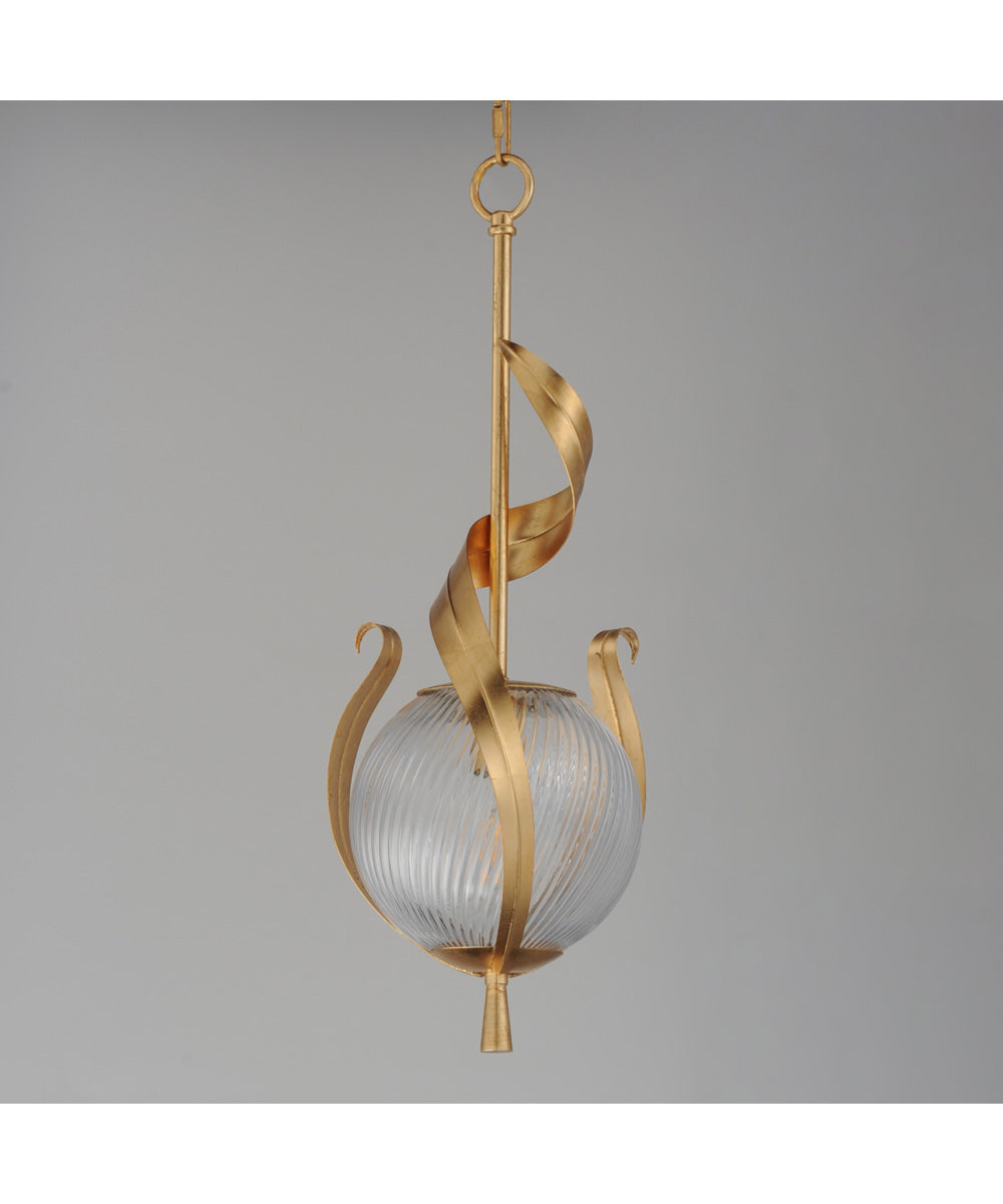 Firenze Single Pendant Gold Leaf