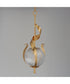 Firenze Single Pendant Gold Leaf