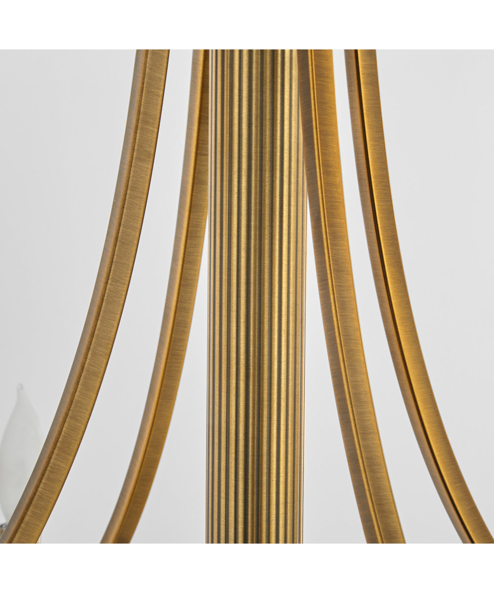 Imperial 4-light Pendant Brushed Brass