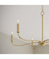Ilia 6-Light Large Chandelier Brushed Gold
