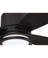 Rhett 52" 4-Blade Indoor/Outdoor Ceiling Fan Damp Rated 1-Light Fan Flat Black