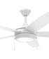 Nolyn V 52 in. 5-Blade Modern LED Ceiling Fan Matte White
