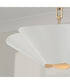 Maeve 4-Light Pendant Matte Brass and White