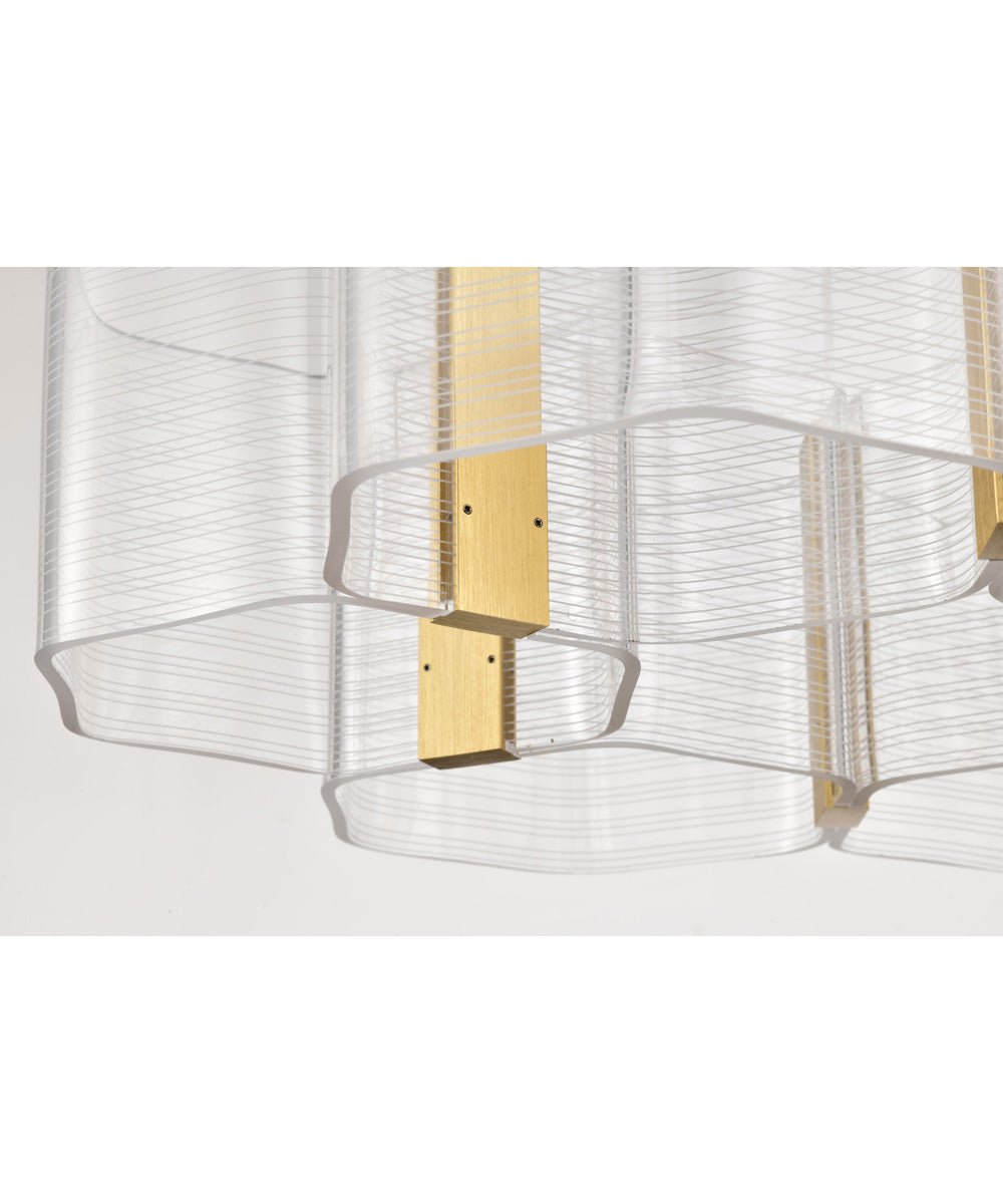 Kenzo  Chandelier Polished Anodized Bronze