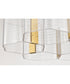 Kenzo  Chandelier Polished Anodized Bronze