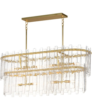 Warren 8-Light Linear Gold Leaf