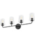 Kline 4-Light Large Four Light Vanity in Black