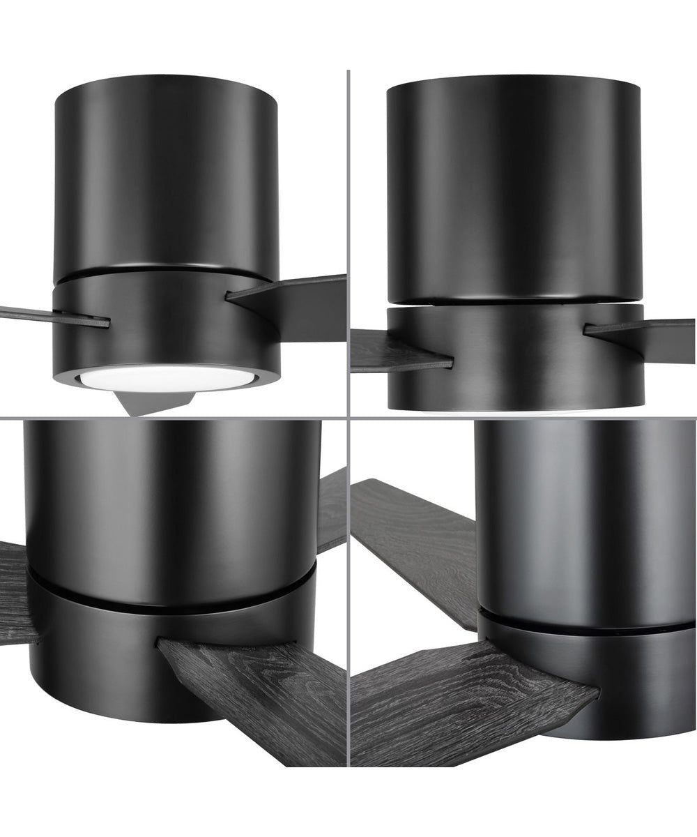Braden 56" 3-Blade Indoor Hugger Ceiling Fan Matte Black