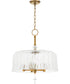 Meriam 5-light Pendant Brushed Brass