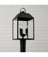 Nelson 3-Light Outdoor Post-Lantern Black
