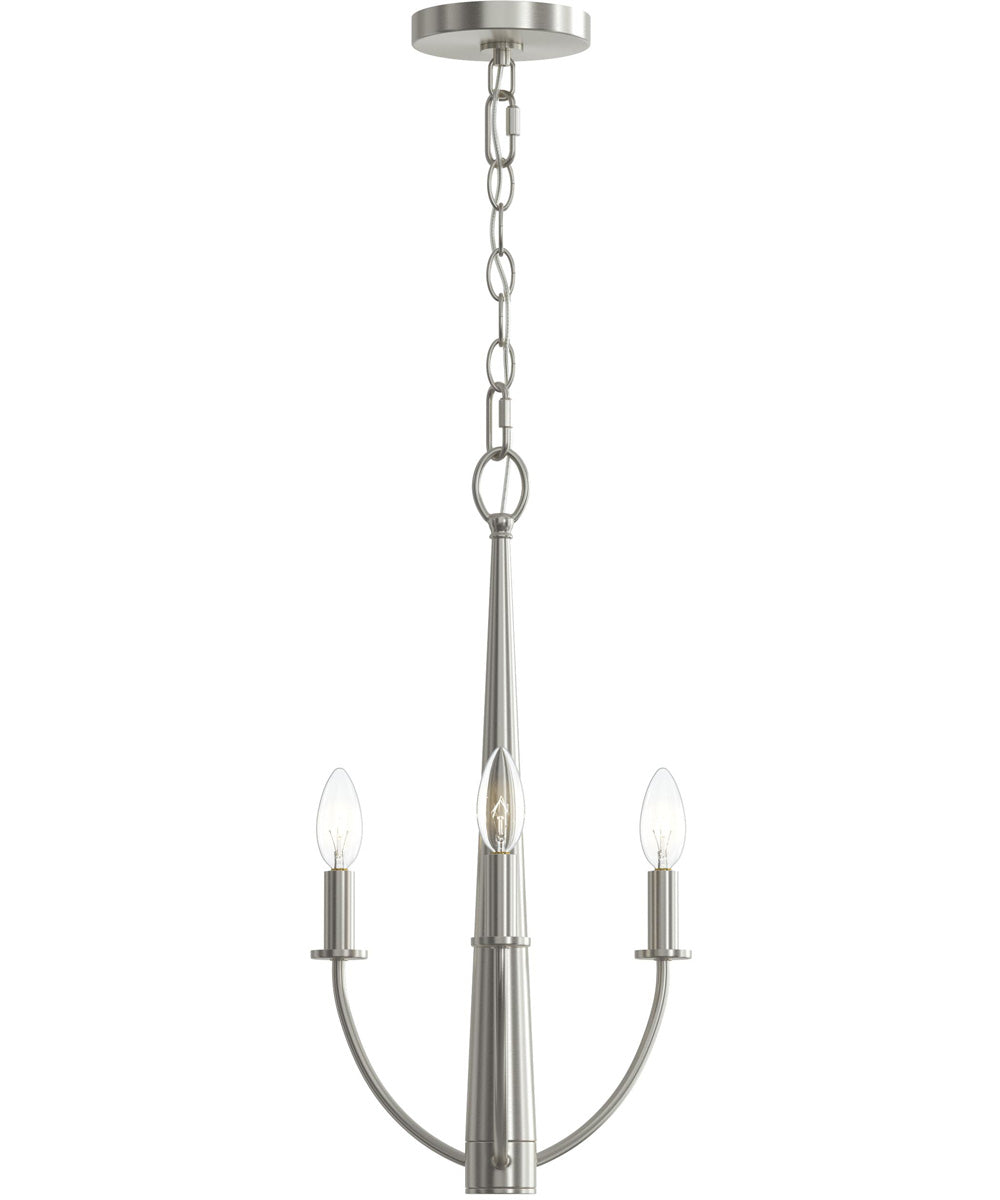 Jheni 3-Light Chandelier Brushed Nickel