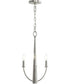 Jheni 3-Light Chandelier Brushed Nickel