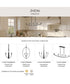 Jheni 4-Light Medium Chandelier Matte Black