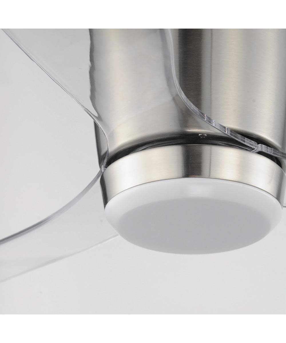 Aeris 52 inch 3-Blade Hugger Fan w LED Satin Nickel