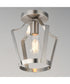 Arden Single Pendant / Semi Flush Satin Nickel