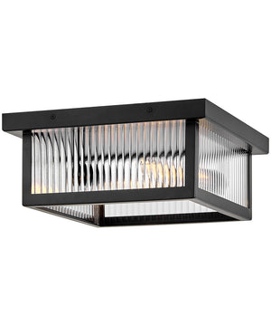 Torrent 2-Light Medium Flush Mount in Black