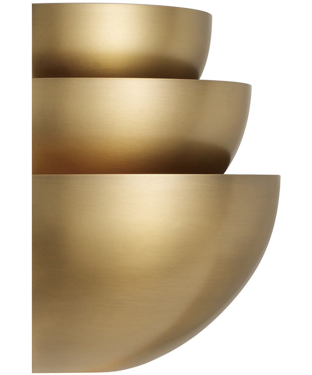 Gia 2-Light Sconce Aged Brass