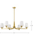 Lune 6-Light Chandelier Vintage Brass