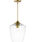 Goblet 12 inch Single Pendant Natural Aged Brass