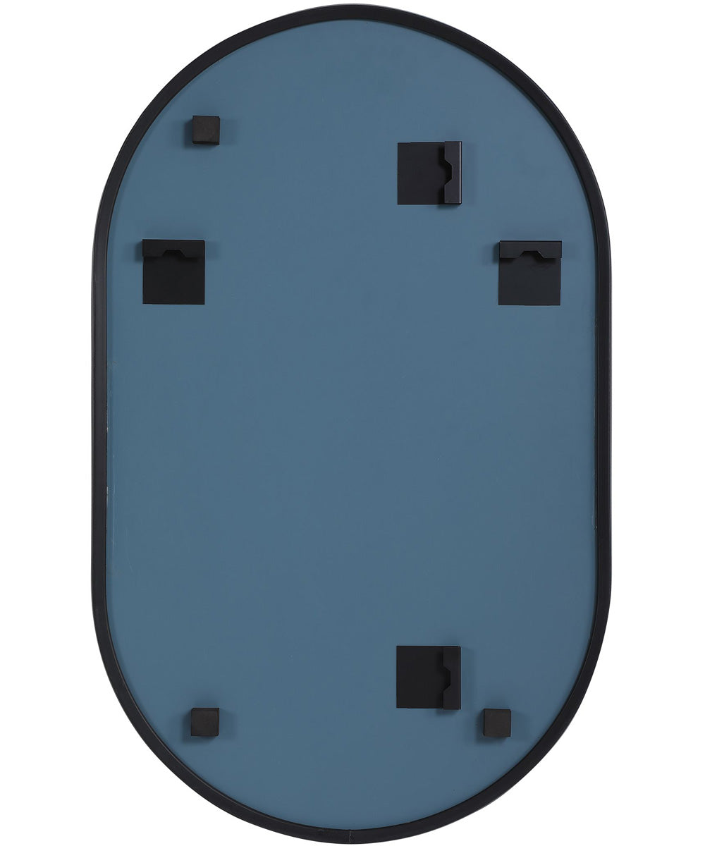 20x32" Wall Mirror in Matte Black