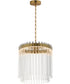 Jolie 11 inch LED Pendant Natural Aged Brass