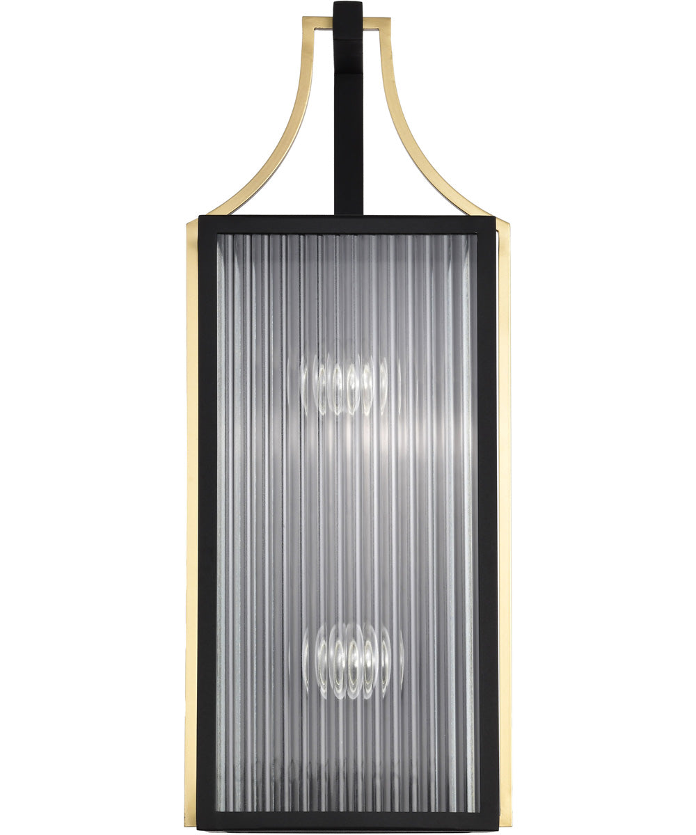 Holden 2-Light Outdoor Black / Gold