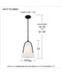 Whitmore 1-light Mini Pendant Matte Black