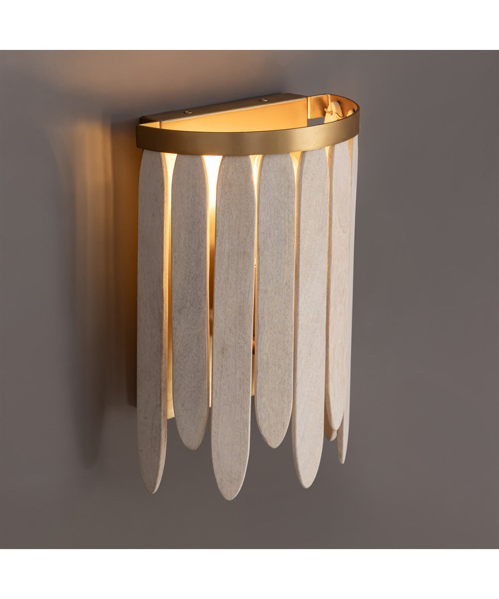 Marimba Wall Sconce Weathered White