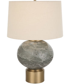 Lunia Gray Glass Table Lamp