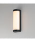 Halfpipe 15 inch LED Outdoor Sconce - 5CCT Black