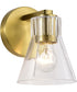 Gianna 1-Light Vanity & Wall Vintage Brass