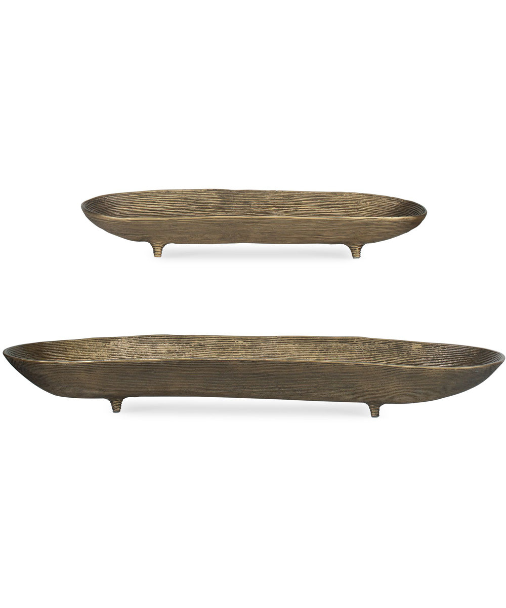 Stratum Oval Brass Bowls Set of 2