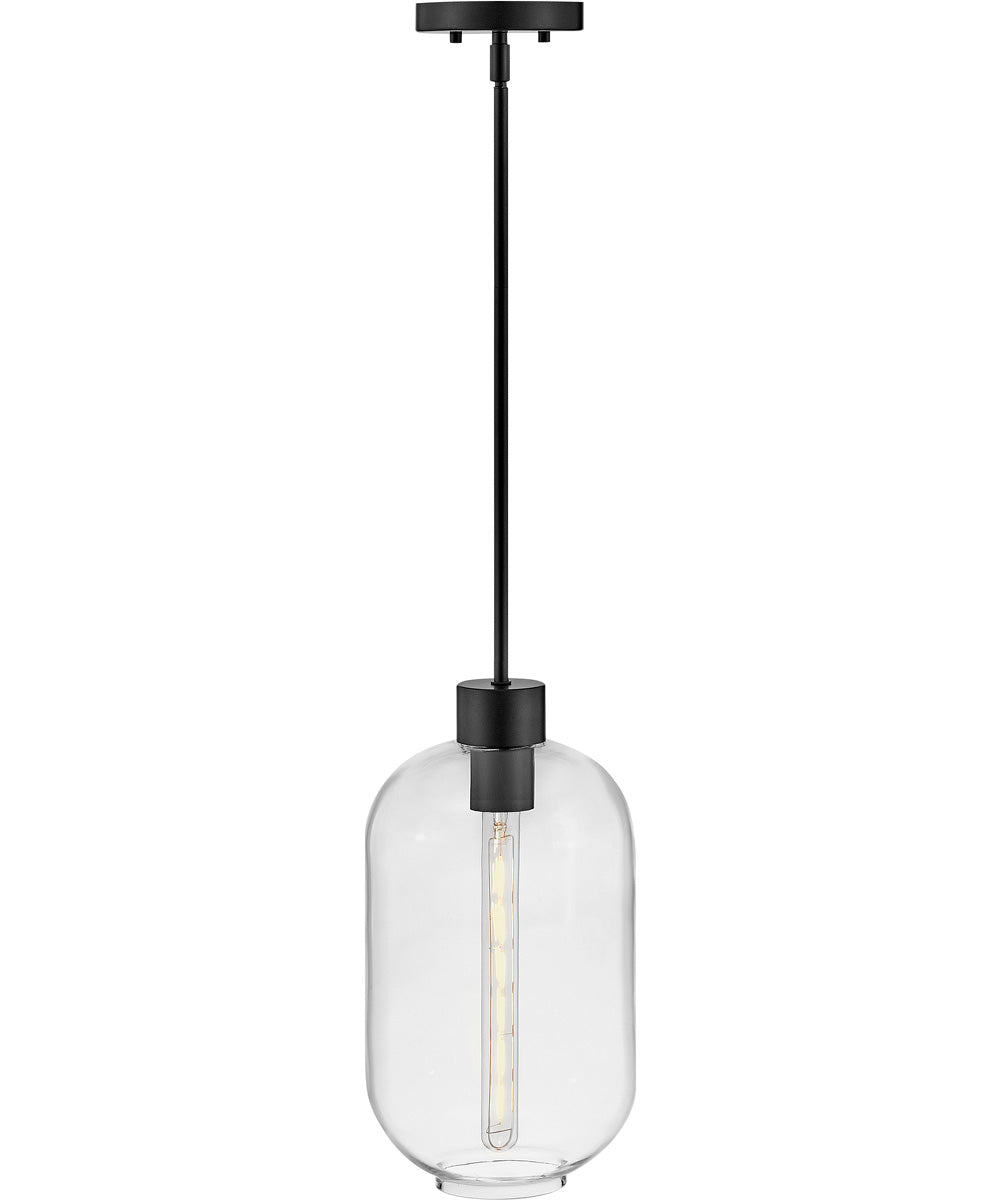 Greer 1-Light Small Pendant in Black