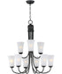 Logan 9-Light Chandelier Black